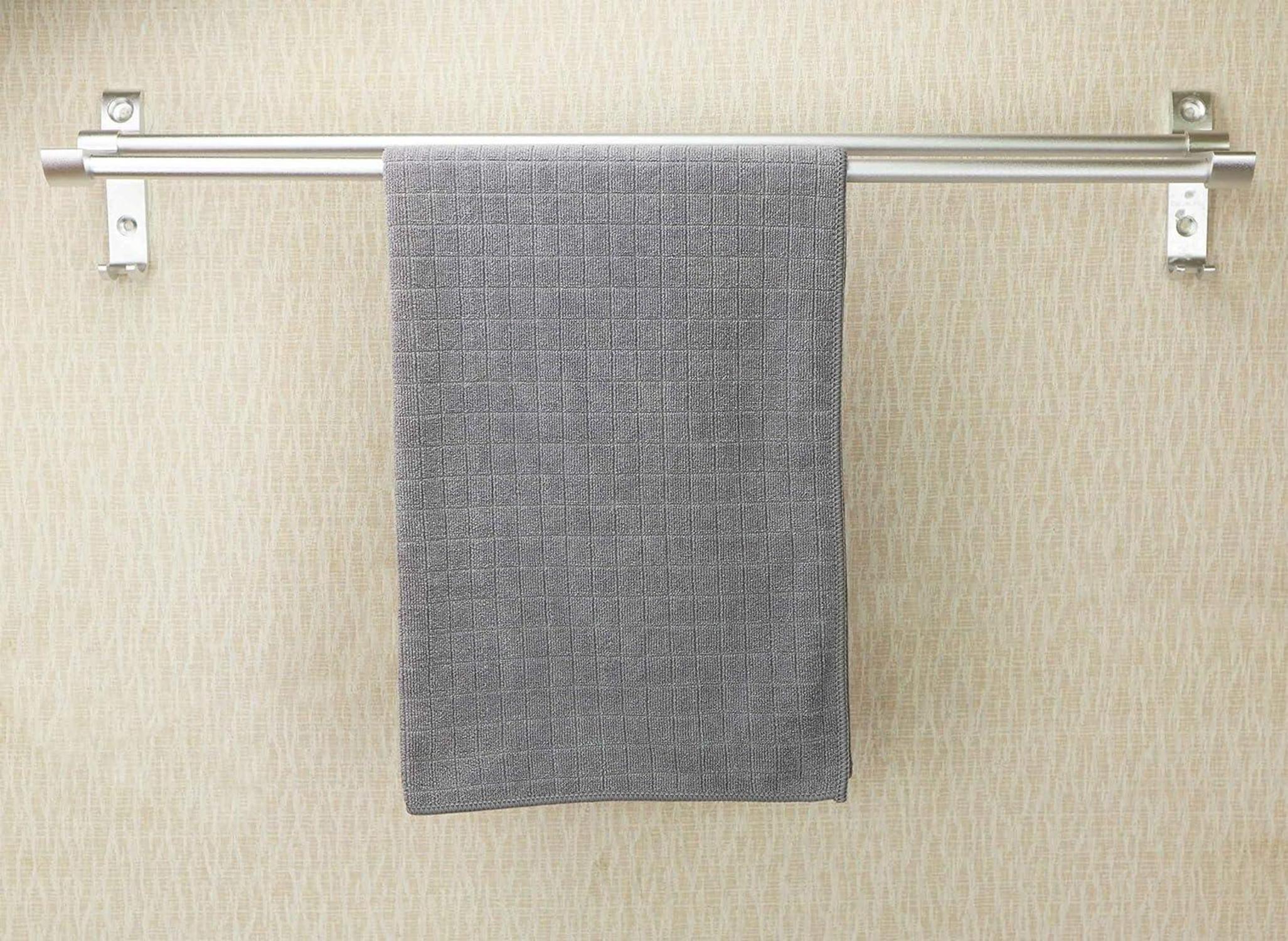 8er-Set Microfaser Küchentücher 45x65cm Grau - saugfähig und fusselfrei