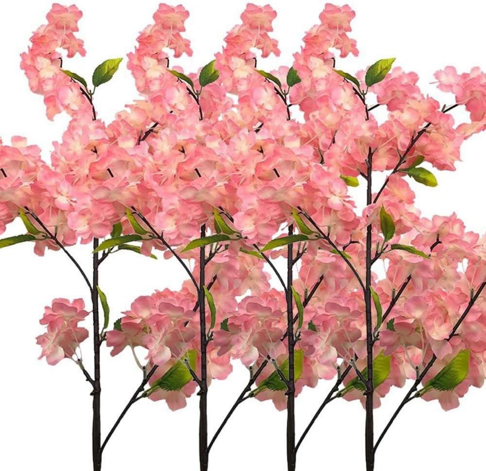 Künstliche Kirschblüten Sakura Blumen Deko Set 4 Stück