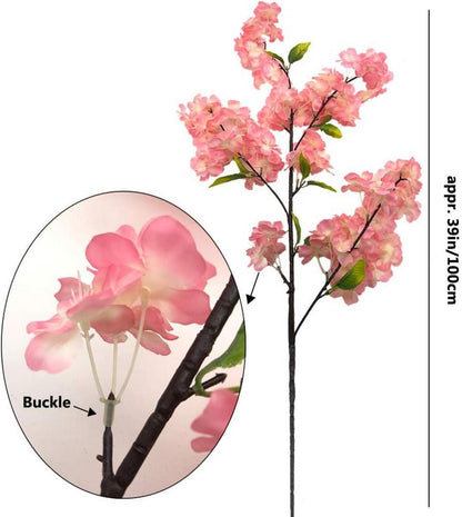 Künstliche Kirschblüten Sakura Blumen 4er Set Deko Hochzeit