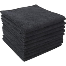 Microfaser Putztuch Schwarz 9er Pack 30x30 cm saugstark