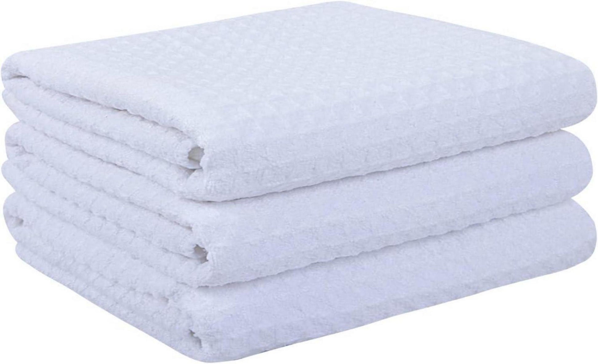 3er-Pack Microfaser Geschirrtücher Waffelgewebe saugfähig Weiß 40x56cm