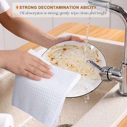 Microfaser Geschirrtücher Waffelgewebe Handtuch 3er-Pack 40x56 cm
