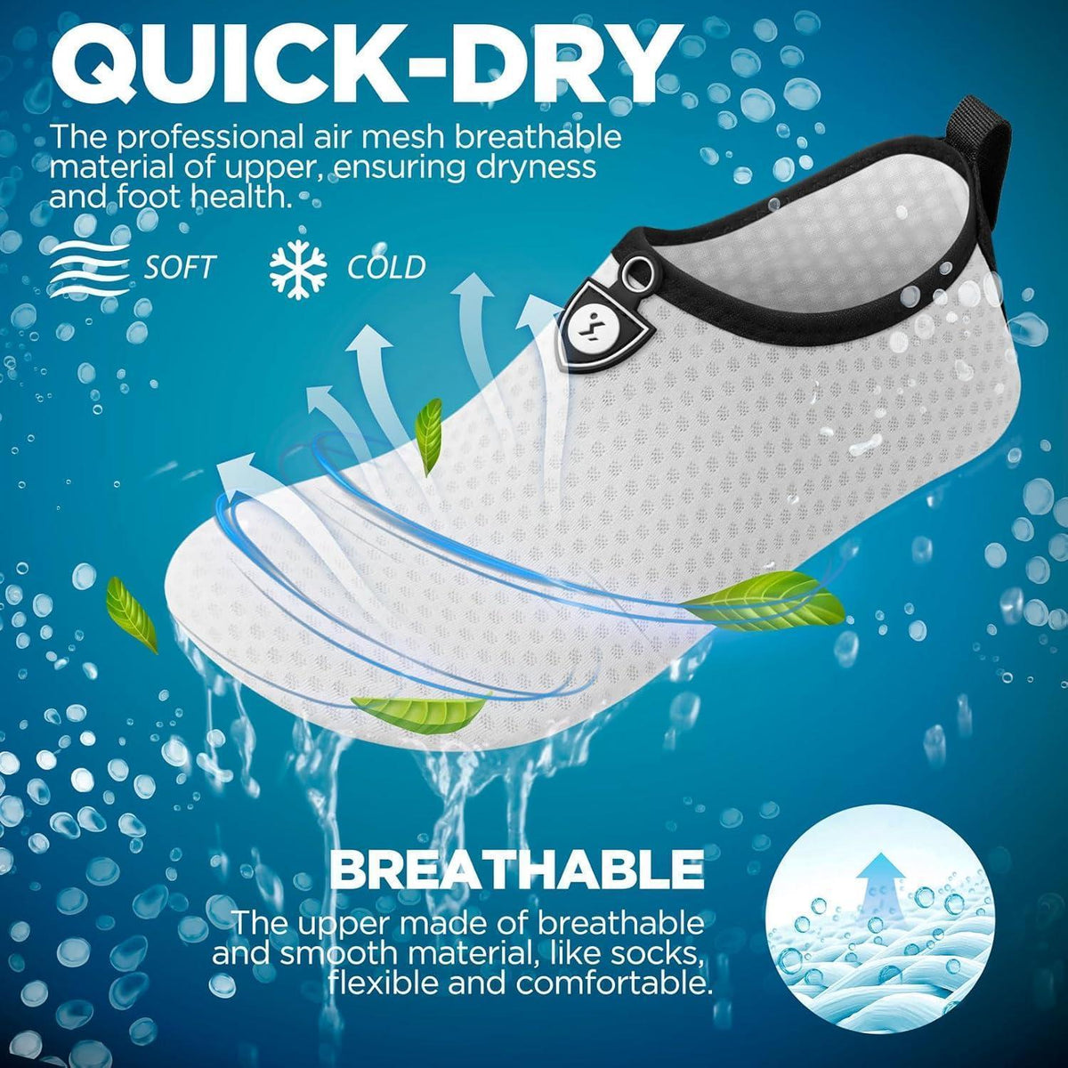 Wasserschuhe Damen Herren, schnelltrocknend, Barfußgefühl