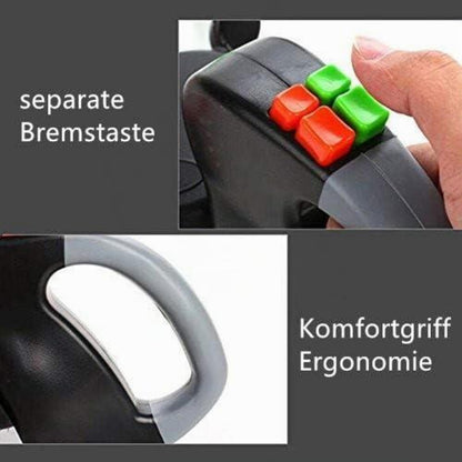 Doppelte Hundeleine Rollleine für 2 Hunde – Verstellbar & Kein Verheddern