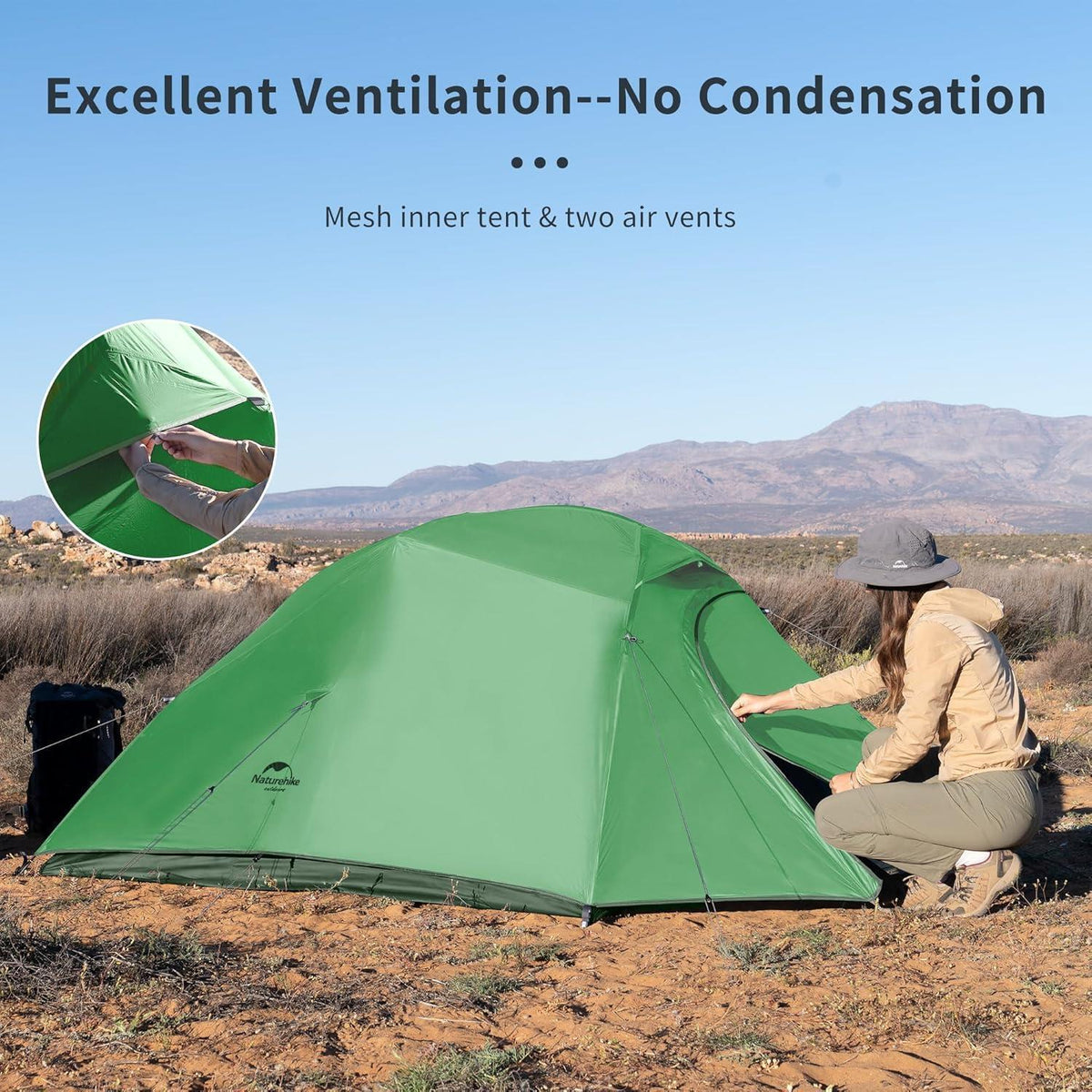 Ultraleichtes 3-Personen Zelt für Camping & Wandern