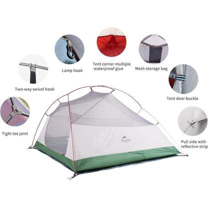 Ultraleichtes 3-Personen Zelt für Camping & Wandern