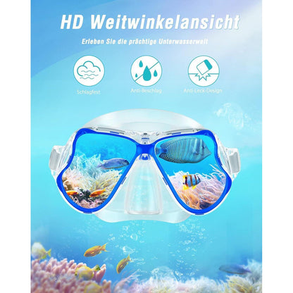 Trocken Schnorchelset: Anti-Fog Tauchmaske