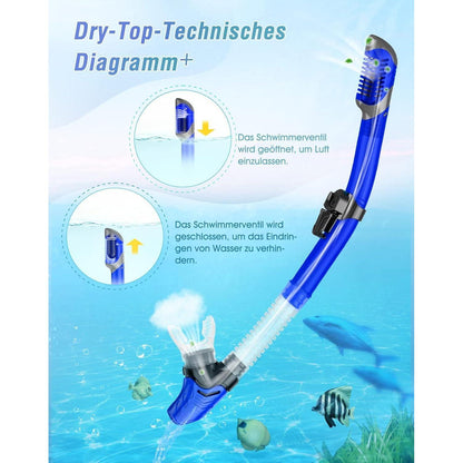 Trocken Schnorchelset: Anti-Fog Tauchmaske