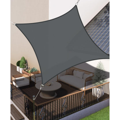 Günstiges Sonnensegel Wasserdicht 2x2m Grau Sonnenschutz