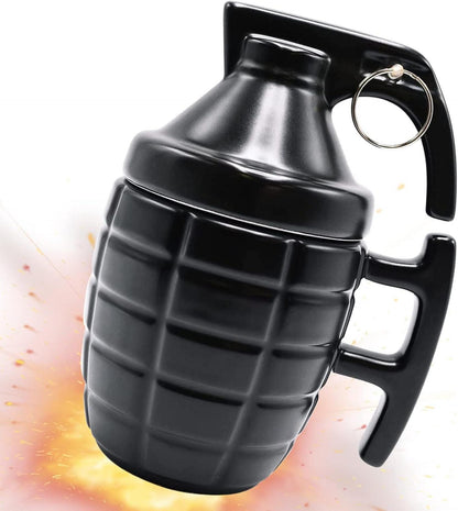 Granatentasse Keramik mit Deckel 300 ml - Lustige Geschenkidee