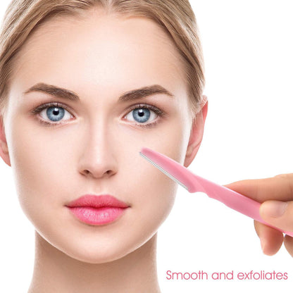 60er Pack Damen Gesicht Rasierer Augenbrauenrasierer Set Edelstahl Trimmer