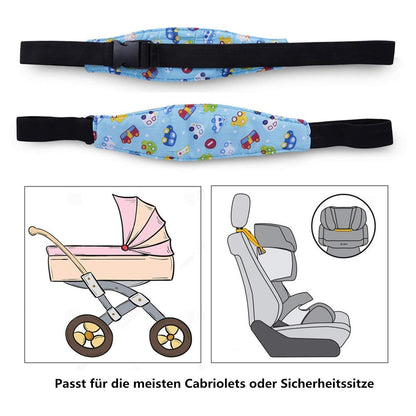 2-Pack Kleinkind Autositz Baby Kopfstütze Rückenentlastung Gürtel