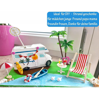 Strand-Mikrolandschaft Miniliegestuhl Set 16 Stück - DIY