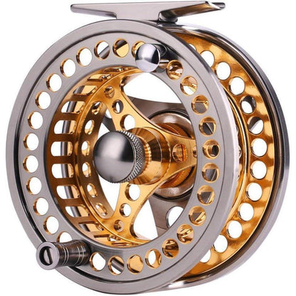 Fliegenangelset Kohlefaser Fliegenfischen Starterset Golden