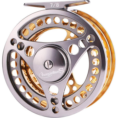 Fliegenangelset Kohlefaser Fliegenfischen Starterset Golden