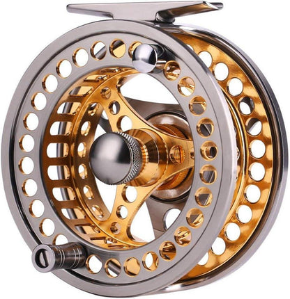 Sougayilang Fly Fishing Rod Reel Combos Lightweight Portable Golden7/8