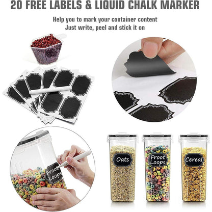 Wildone Müsli-Behälter-Set 6 große luftdichte