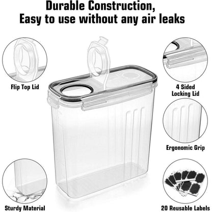 Wildone Müsli-Behälter-Set 6 große luftdichte