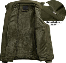 Winterjacke Herren Warm Gefüttert Fleece Outdoor Parka S