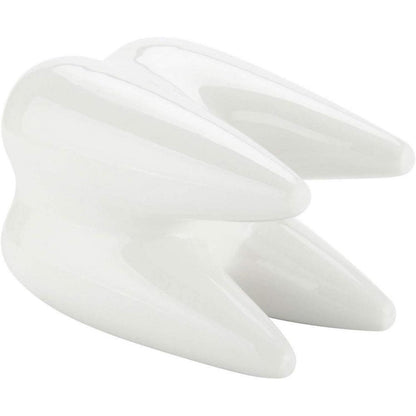 T4U Sukkulenten Topf Keramik Zahn-Form Weiß 3er-Set