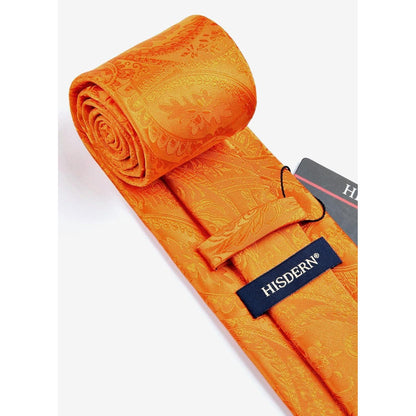 Herren Hochzeit Krawatten Einstecktuch Paisley Set