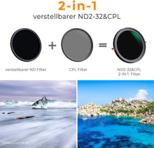 77mm ND Filter CPL Multifunktionaler Graufilter