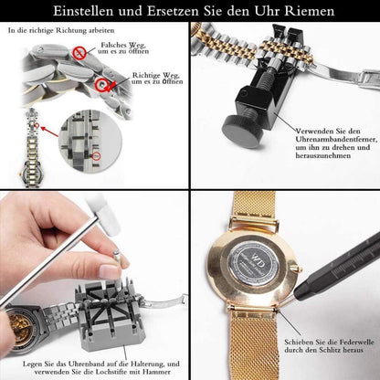 Uhrmacherwerkzeug Set 153 Uhrenwerkzeug Profi Gehäuseöffner