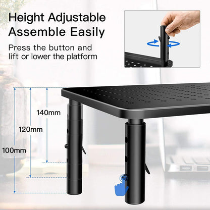 Monitorständer Höhenverstellbar für Laptop PC Beamer bis 20 kg