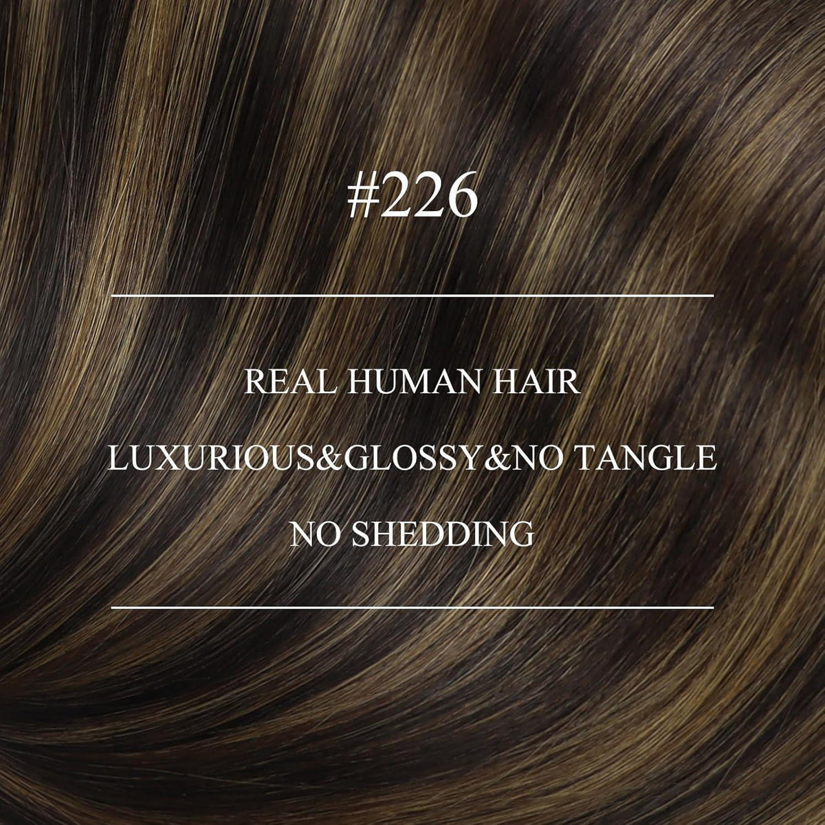 Echthaar Nanoring Extensions Braun 40cm - Haarverlängerung