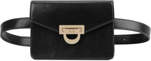 Elegante Damen Gürteltasche Wasserdicht Schwarz