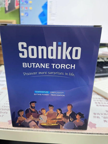 Sondiko Küchenbrenner Flambierbrenner Crème Brulée Lötbrenner Sicherheitsschloss