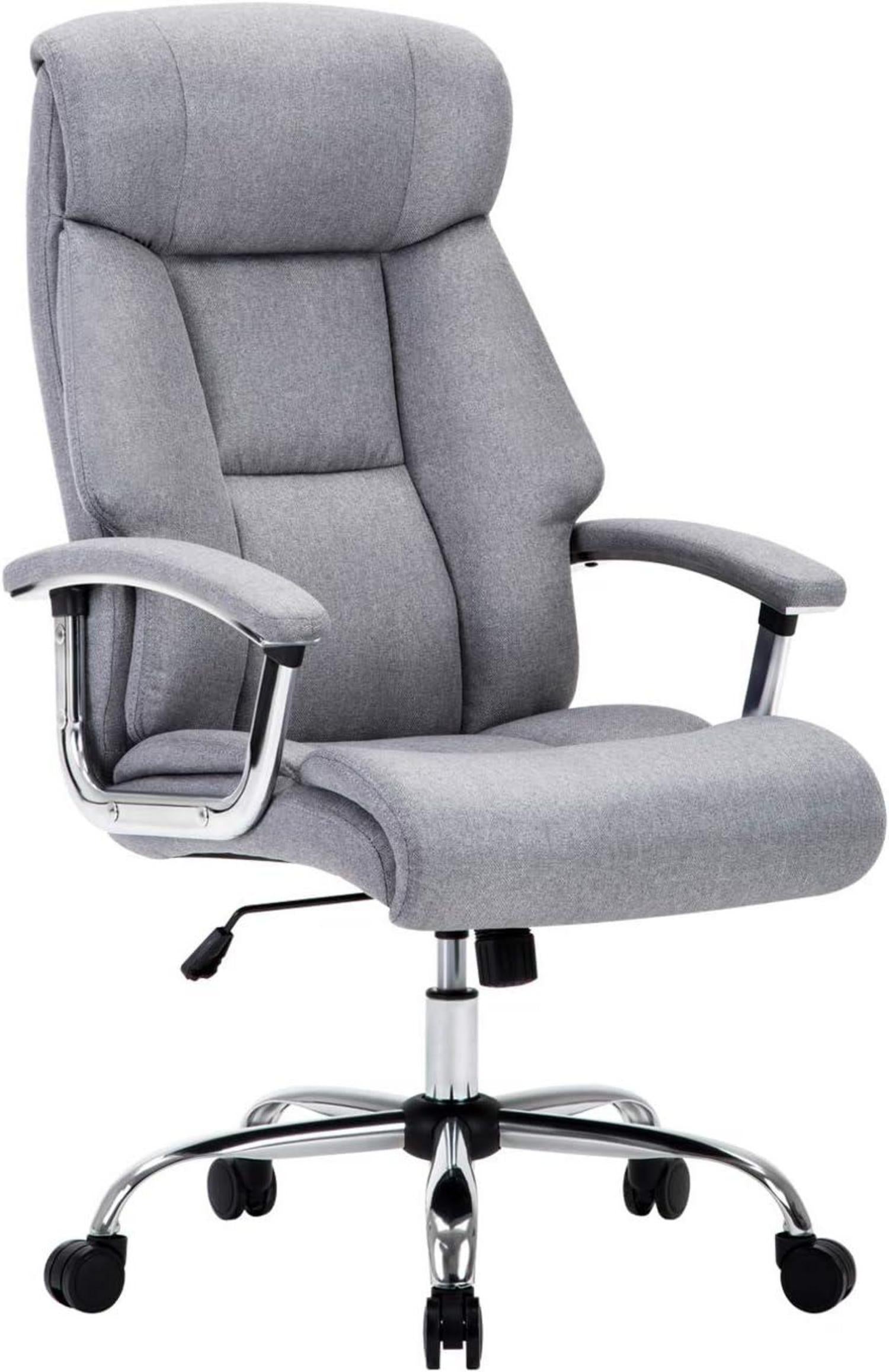 Ergonomischer Bürostuhl mit gepolsterten Armlehnen Grau