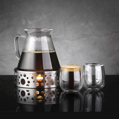 Doppelwandige Espressotassen 100ml 2er Set Borosilikatglas Latte Tee