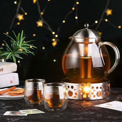 Doppelwandige Espressotassen Gläser 100ml 2er Set Borosilikatglas