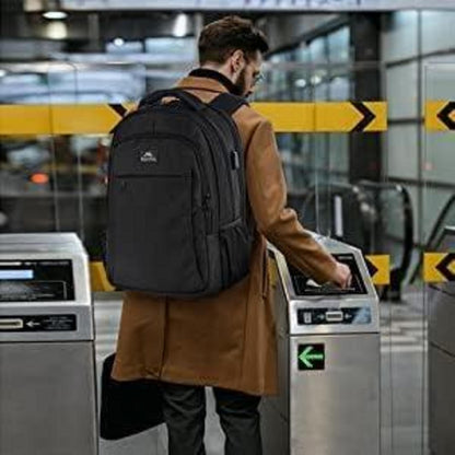 Herren Laptop Rucksack 17,3 Zoll USB Ladeanschluss