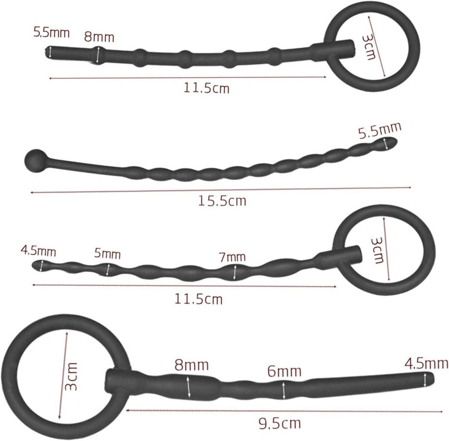 Silikon Dilator Set 8-teilig Penis Plug