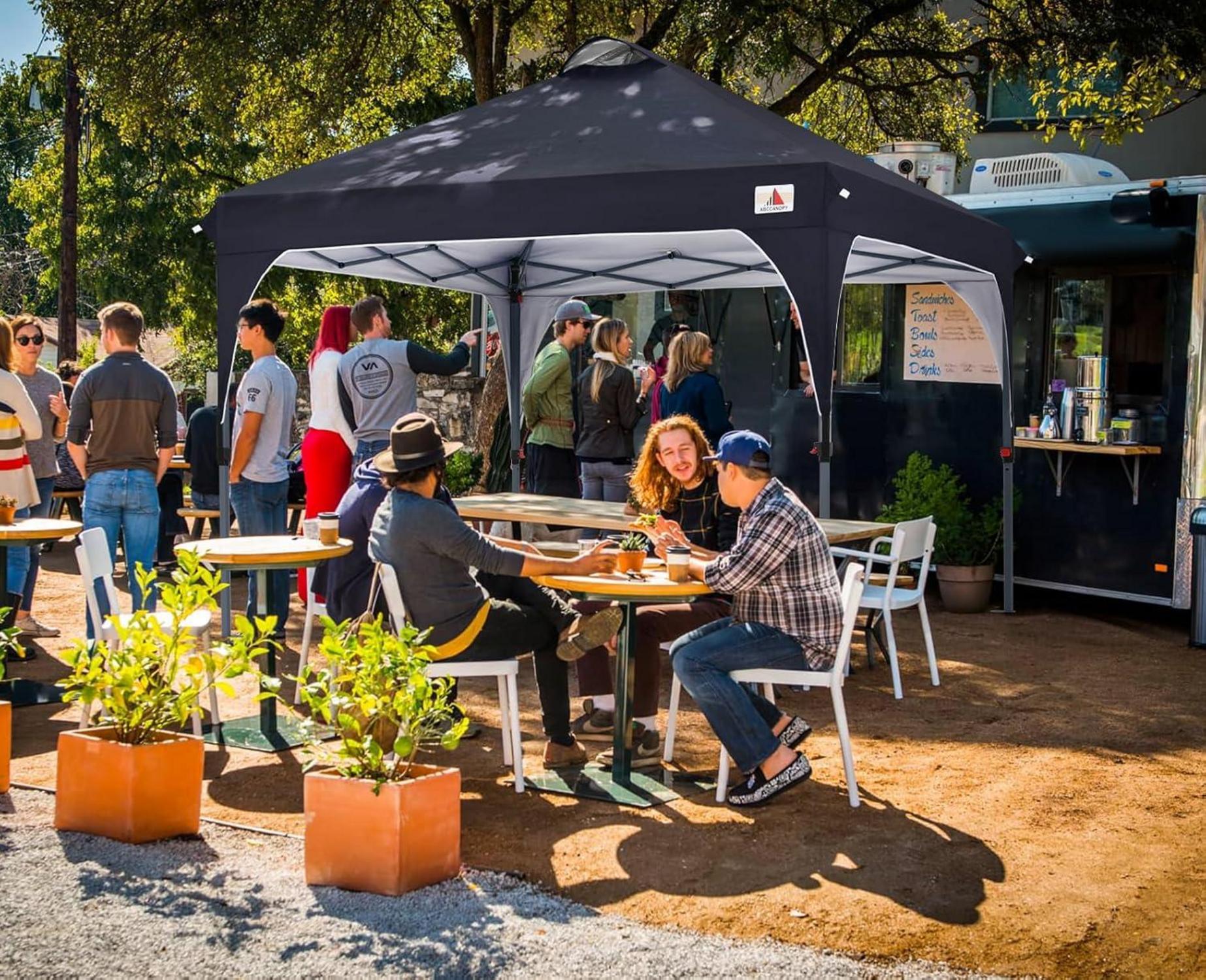 Wasserdichter Pop-Up Pavillon 3x3M Festival Sonnenschutz Rolltragetasche