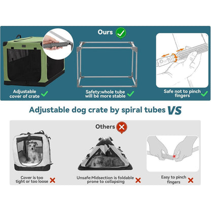 Faltbare Hundebox XL – Sicher & Komfortabel für Reisen