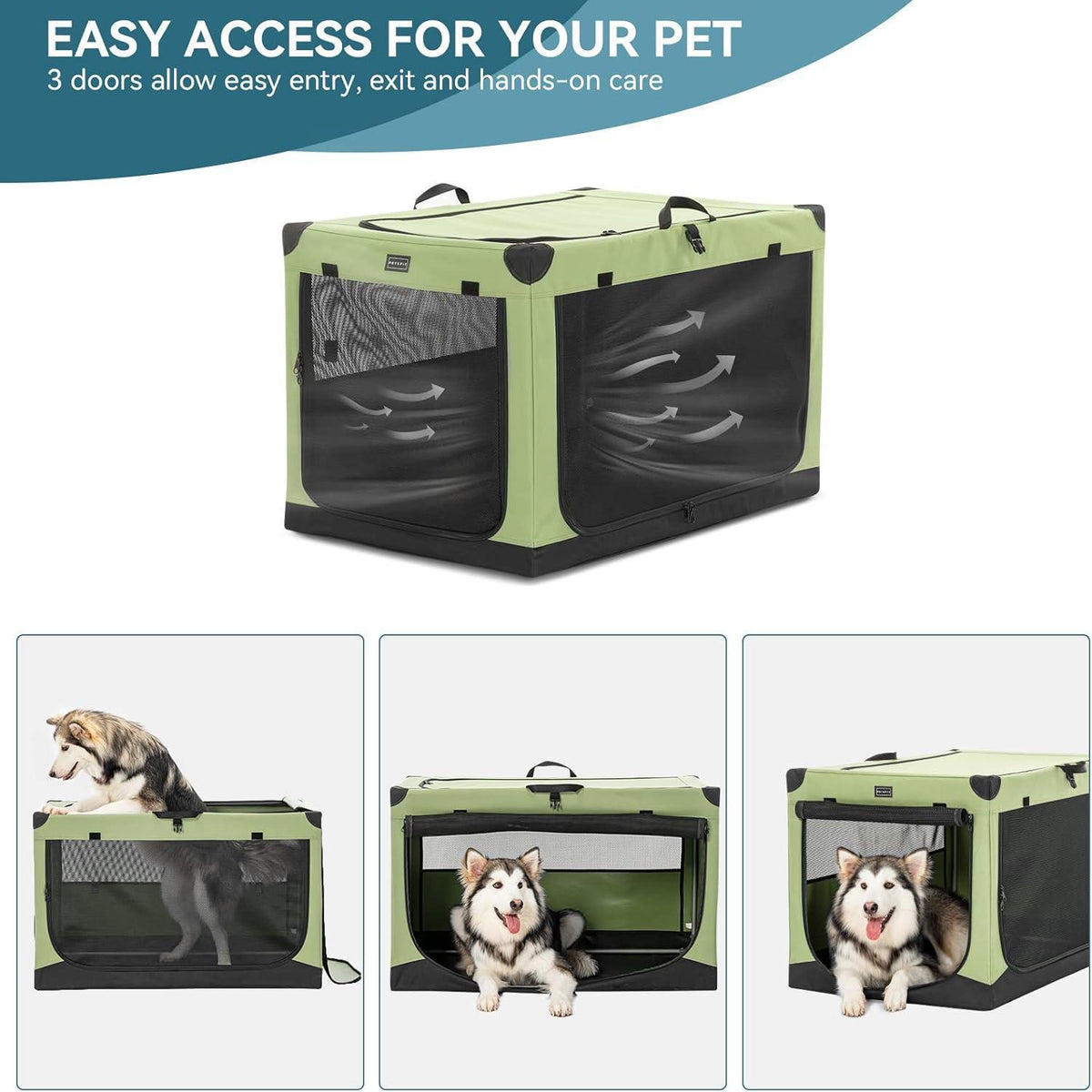 Faltbare Hundebox XL – Sicher & Komfortabel für Reisen