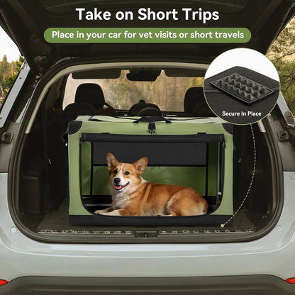 Faltbare Hundebox mit 3 Türen – Komfortabel & Sicher für Hunde