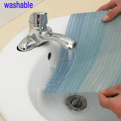 Abwischbare Platzsets Blau PVC 6er Set Hitzebeständig 30x45cm