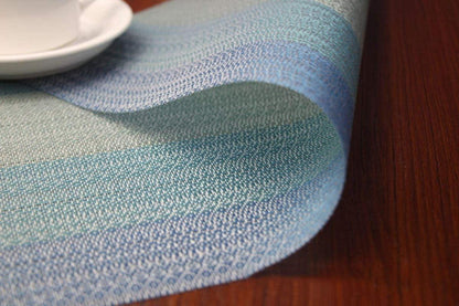 CHAOCHI Platzsets Blau PVC Hitzebeständig 6er Set 30x45cm