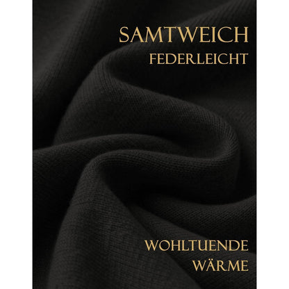 Damen Poncho Strick Cape Weich für Herbst Winter Einheitsgröße Schwarz