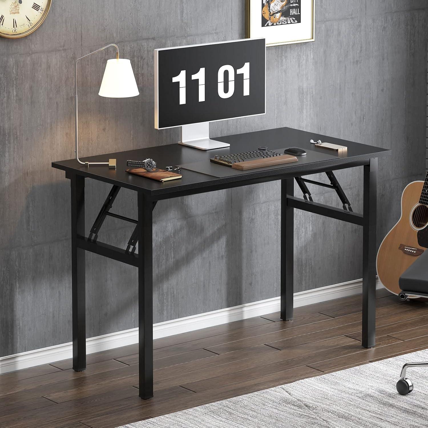SogesHome Klapptisch 100x60x75 cm Schreibtisch PC Büroarbeit Esstisch AC5CB-100-SH
