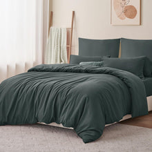 Bettwäsche 220x240 Set Anthrazit Mikrofaser Weich und