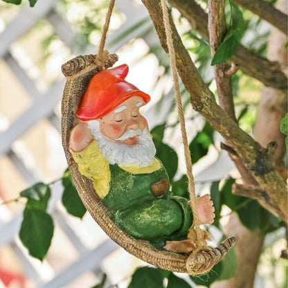 Gartenzwerg liegend 18cm Kunstharz wasserdicht GNOME