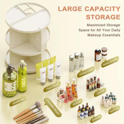Make Up Kosmetik Organizer 360° Drehbar Skincare Beauty Aufbewahrung