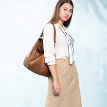 Elegante Damen Umhängetasche aus Lederimitat mit Quasten