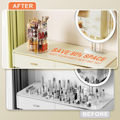 Make Up Organizer 360° Drehbar Transparent 7 Schichten