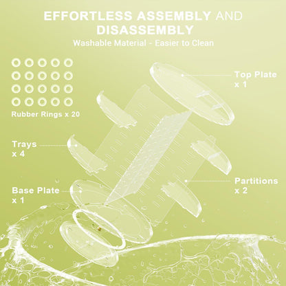 Make Up Organizer 360° Drehbar Transparent 7 Schichten